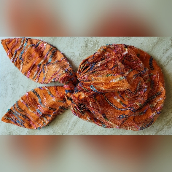 Bedazzled head scarf. Throwback 60s style. Silk. by Eugenia Kim 🤩 - Picture 2 of 9